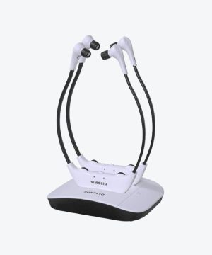 Casque TV Sans Fil  Simolio SM-824d2 Avec Protection Auditive Pour Malentendants