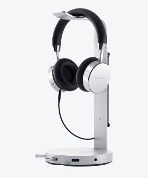 Support Casque SATECHI en Aluminium USB-C avec 3 Ports