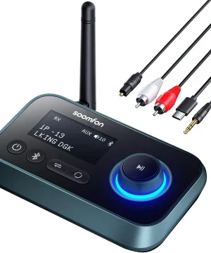 Transmetteur Bluetooth TV SOOMFON 3 en 1 Avec Écran