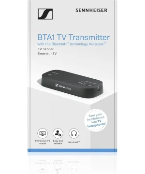 Emetteur TV Bluetooth Auracast Sennheiser BTA1 noir