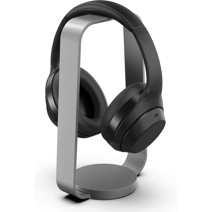 Support casque en aluminium anodise gris sideral HumanCentric