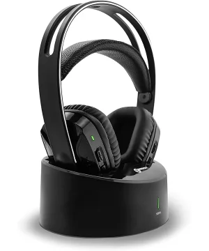 Casque TV sans fil amplifie Geemarc CL7500 avec sa base optique