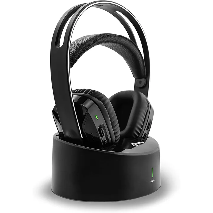 Casque TV sans fil amplifie Geemarc CL7500 avec sa base optique