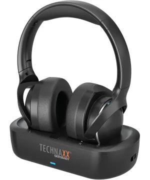 Casque TV sans fil Technaxx Bluetooth 5.4 avec station de charge