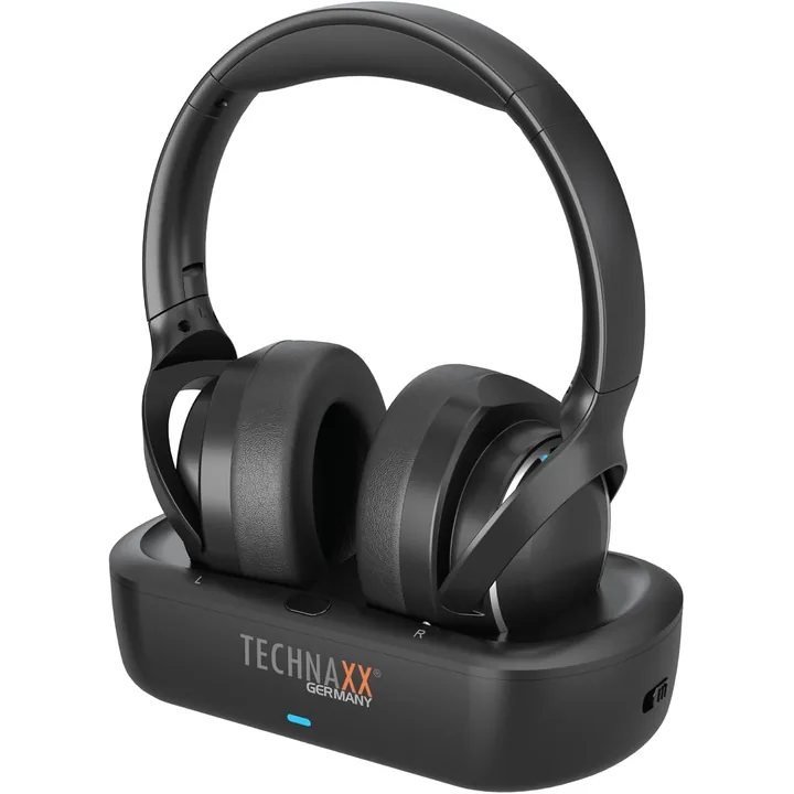 Casque TV sans fil Technaxx Bluetooth 5.4 avec station de charge