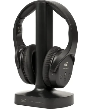 Casque TV sans fil Trevi FRS 1480 R et sa base de charge